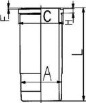 Kolbenschmidt 89820110 гильза цилиндра на VOLVO FL 6