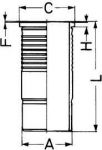 Kolbenschmidt 89860110 гильза цилиндра на MAN TGA