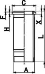 KOLBENSCHMIDT Гильза DAF MX XF105 d130.00 (89861110)