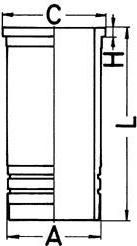 KOLBENSCHMIDT 89862110 Гильза (дизель) (89862110)