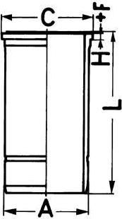 KOLBENSCHMIDT Гильза MB Actros OM501/502 V6 mot 091058-, V8 mot 094640- d130.0 STD (541 011 0110) KS (=89 530 110) (89878110)