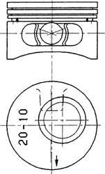 KOLBENSCHMIDT Поршнекомплект Frontera 2.0 -98/Omega A/B 2.0 X20SE/20SE/SE (90245600)