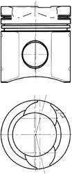 KOLBENSCHMIDT Поршнекомплект двигателя (90578600)