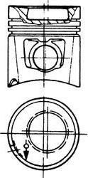 Kolbenschmidt 90593600 поршень на MERCEDES-BENZ SK