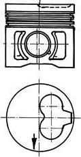 Kolbenschmidt 91386610 поршень на VW CADDY II пикап (9U7)