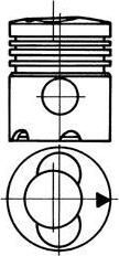 Kolbenschmidt 91395720 поршень на DEUTZ-FAHR DX