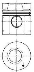 Kolbenschmidt 91551610 поршень на MERCEDES-BENZ LK/LN2