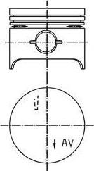 Kolbenschmidt 92409700 поршень на PEUGEOT 505 (551A)