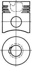 KOLBENSCHMIDT Комплект поршней MAN (93552600)