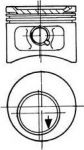 KOLBENSCHMIDT Поршнекомплект MB M103 2.6 d82.9+1.0 ст. сж. 9/9.2:1 (6 цил) KS Original (93827620)