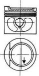 KOLBENSCHMIDT Поршнекомплект VAG A80/Golf/Jetta/Passat 1.6 83- VW (93872620)