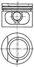 KOLBENSCHMIDT 93 876 600_поршень! d81x1.5x1.75x3 STD Audi 80/10 (93876600)