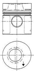 KOLBENSCHMIDT Поршень ДВС MB 4.0D/6.0D OM364/OM366 =97.5 2.5x2.5x4 std 84> (93951600)