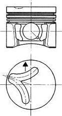 Kolbenschmidt 94347620 поршень на OPEL OMEGA B (25_, 26_, 27_)