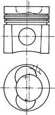 KOLBENSCHMIDT Поршнекомплект MAN D0824/D0826 d108.0 STD KH 72.8 (-0.2mm) KS Original (94413600)