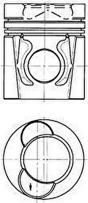 KOLBENSCHMIDT Поршень комплект DAF WS222/242/268/295/315 Euro1 (94445600)