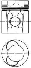 Kolbenschmidt 94447600 поршень на DAF 95