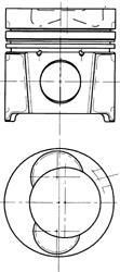 Kolbenschmidt 94488600 поршень на MAN M 2000 L