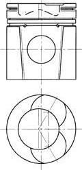 KOLBENSCHMIDT Поршень RVI MIDR06 d135.03 (94511700)