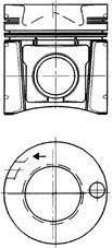 Kolbenschmidt 94656600 поршень на MERCEDES-BENZ SK