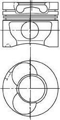 KOLBENSCHMIDT Поршнекомплект Mercedes 89,5 (94823710)