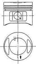Kolbenschmidt 94910700 поршень на FIAT UNO (146A/E)