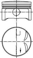 Kolbenschmidt 94952600 поршень на MERCEDES-BENZ C-CLASS универсал (S202)