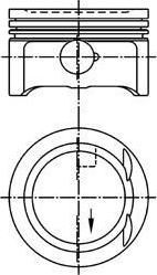 Kolbenschmidt 94953600 поршень на MERCEDES-BENZ SPRINTER 2-t c бортовой платформой/ходовая часть (901, 902)