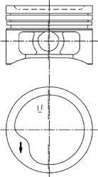 KOLBENSCHMIDT Поршнекомплект Opel C14NZ d77.6+0.5 9.4:1 KS Original (97286610)