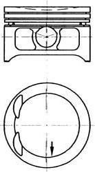 KOLBENSCHMIDT Поршнекомплект Opel Astra F/G/Omega B/ Vectra X 20 XEV (97332600)