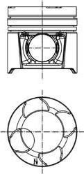 KOLBENSCHMIDT Поршнекомплект с каналом охлаждения MAN D0834LFL40 d108.0+0.50 (51.02500.6138) KS (97458610)