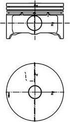KOLBENSCHMIDT Поршнекомплект FORD 83,01 FORD Focus/C-Max/Mondeo 1.8 mot.CGBA/CGBB/CH (99456600)