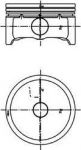 KOLBENSCHMIDT Поршнекомплект FORD 88,01 FORD Focus/C-Max/Mondeo/S-Max. MAZDA 3/5/6/A (99457620)