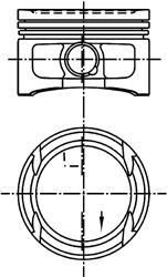 KOLBENSCHMIDT Поршнекомплект VW 76,51 AUDI A2, SKODA Fabia/Octavia, VW Bora/Golf/Cad (99562600)