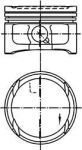 KOLBENSCHMIDT Поршень ДВС Seat. VW Golf 1.6i 16V=76.5 1.2x1.5x2.5 std99> (99563600)