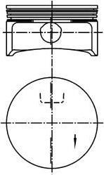 KOLBENSCHMIDT Поршень ДВС Opel Vectra 1.8 16V X18XE =80.5 1.2x1.2x2 +0.50 98> (99741610)