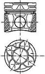 Kolbenschmidt 99776600 поршень на VW PASSAT Variant (3B6)