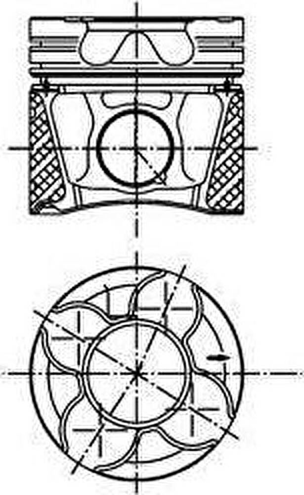Kolbenschmidt 99776600 поршень на VW PASSAT Variant (3B6)