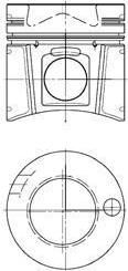 Kolbenschmidt 99813600 поршень на MERCEDES-BENZ MK