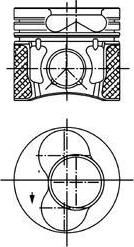 Kolbenschmidt 99842620 поршень на VW GOLF IV (1J1)