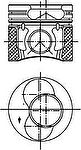 Kolbenschmidt 99843600 поршень на VW GOLF IV (1J1)