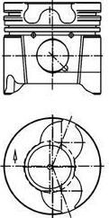 Kolbenschmidt 99879601 поршень на PEUGEOT 406 Break (8E/F)