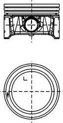 KOLBENSCHMIDT Поршнекомплект на 1 цил. VAG 1,4i 16v BKY, BCA (036 107 107 G) KS (99913620)