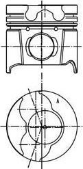 Kolbenschmidt 99940620 поршень на RENAULT LAGUNA II (BG0/1_)