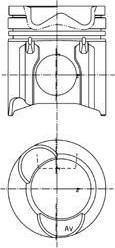KOLBENSCHMIDT 99 943 600_поршень ·RVI двигатель MIDR 06.20.45/MI (99943600)