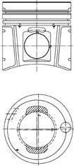 Kolbenschmidt 99973600 поршень на MERCEDES-BENZ SK