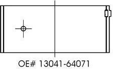 KOLBENSCHMIDT Вкладыши двигателя шатунные Toyota 1.8D/2.0D 1C/2C-T 90> std (4) (CB-1448A STD)