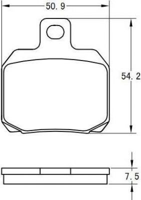KTM 69013090000 Колодки тормозные