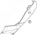 KTM 9010804100004 Облицовка левая зад.
