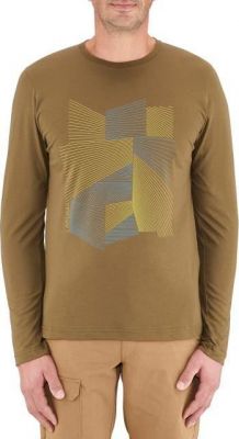 Футболка с длинным рукавом для активного отдыха Lafuma 2016-17 LS GRAPHIK TEE BURNT OLIVE (US:XL)